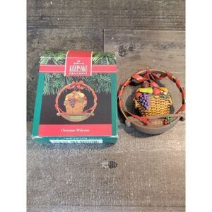 Hallmark Christmas welcome 1991 ornament Xmas decor